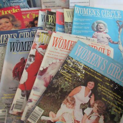 Lot of Ladies Magazines: American Girl is 1965, Lady's Circle from 1976, More