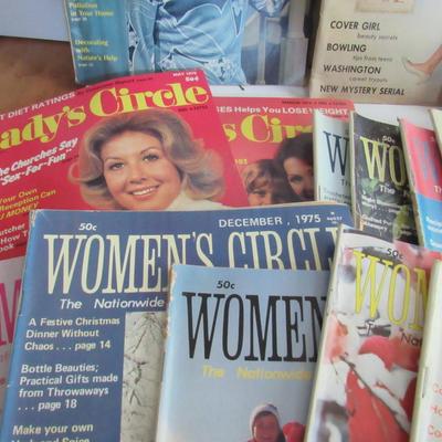 Lot of Ladies Magazines: American Girl is 1965, Lady's Circle from 1976, More