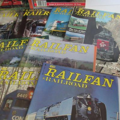 Lot of 15 Railfan and Railroad Magazines, Misc Dates From 1986-2009
