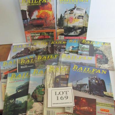 Lot of 15 Railfan and Railroad Magazines, Misc Dates From 1986-2009