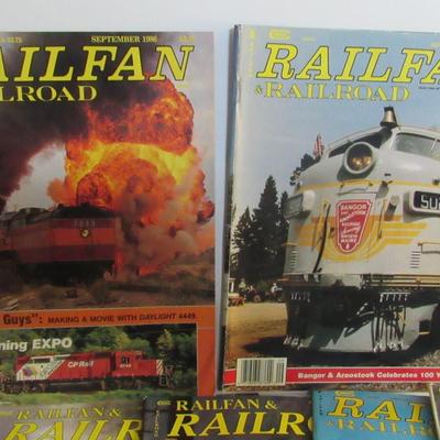 Lot of 15 Railfan and Railroad Magazines, Misc Dates From 1986-2009