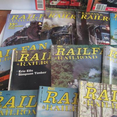 Lot of 15 Railfan and Railroad Magazines, Misc Dates From 1986-2009