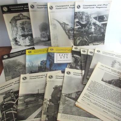 Lot of Vintage C & O RR Magazines, 15 Issues From 1986-1997