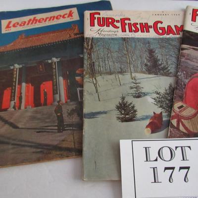 Lot of Misc Magazines, Fur-Fish-Game 1964 and 2002-2006, 1949 Leatherneck, People