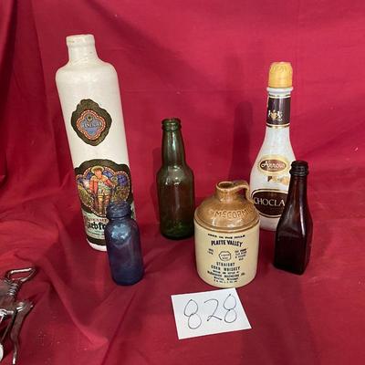 Vintage Decanters, Bottles and Jug