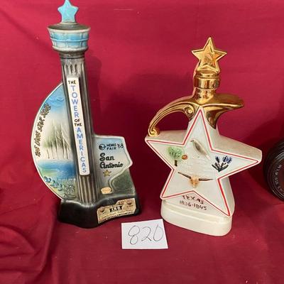 Vintage Texas Beam Decanters