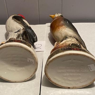 Vintage Beam Bird Decanters