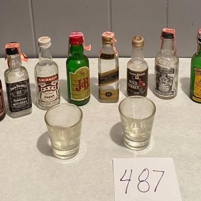 Vintage Mini Liquor Bottles