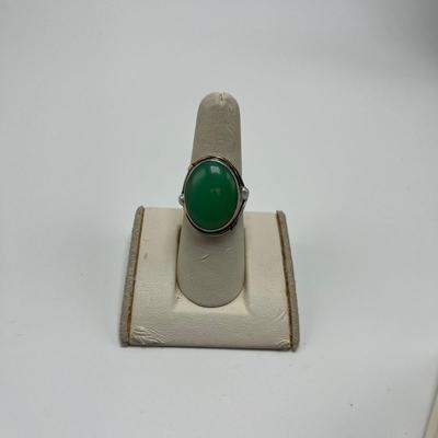 Jade Ring, Necklace & Earrings Set (B2-MG)