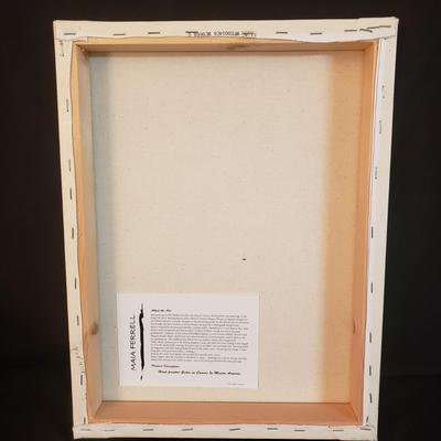 Maia Ferrell Canvas Painting and Blissful Woman Planter (D-KD)