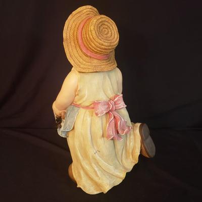 Maia Ferrell Canvas Painting and Blissful Woman Planter (D-KD)