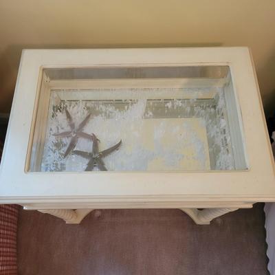 Side Table with Glass Display Cabinet (BR3-DW)