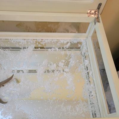 Side Table with Glass Display Cabinet (BR3-DW)