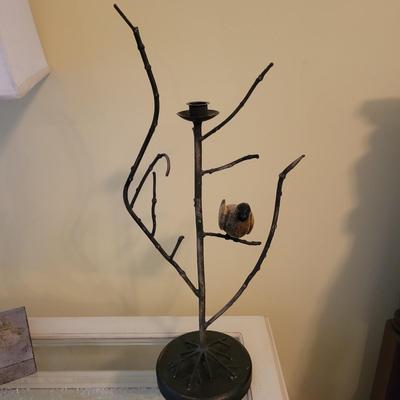 Bird Themed Lamp, Clock and Candle Holder (BR3-DW)