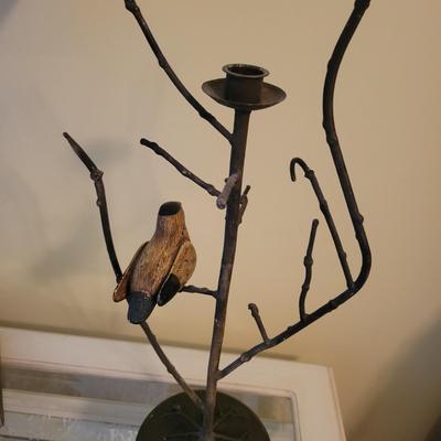 Bird Themed Lamp, Clock and Candle Holder (BR3-DW)