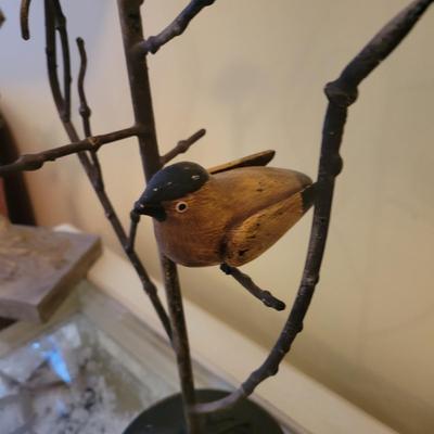 Bird Themed Lamp, Clock and Candle Holder (BR3-DW)