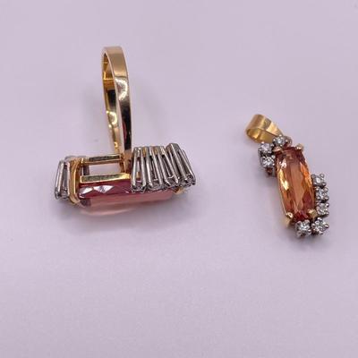 Champagne & Amber Ring Sets (B2-SS)