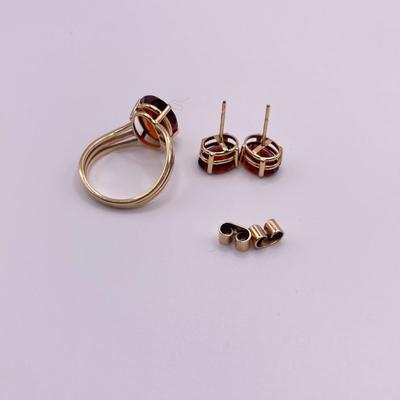 Champagne & Amber Ring Sets (B2-SS)