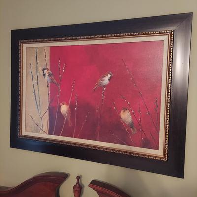 Large Print 'Sparrows in Willow' by Ellen Grantner & More (BR1-BBL)