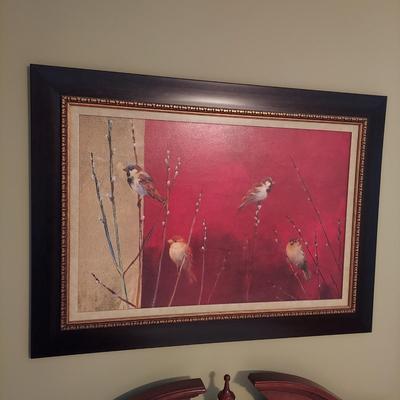 Large Print 'Sparrows in Willow' by Ellen Grantner & More (BR1-BBL)