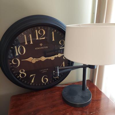 Ralph Lauren Lamp and Metal Wall Clock (BR1-BBL)