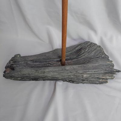 Carved Wooden Shore Bird (BR1-BBL)