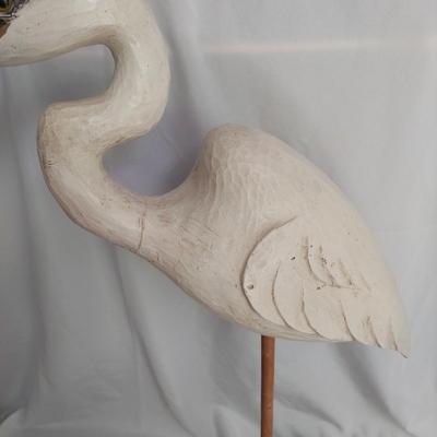 Carved Wooden Shore Bird (BR1-BBL)