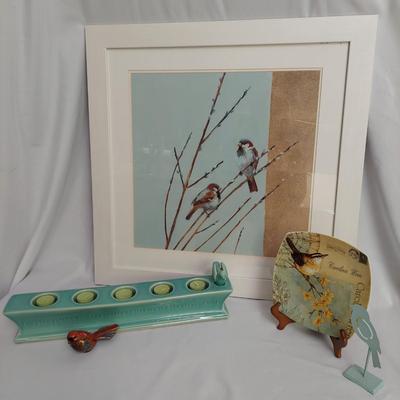 'Blue Sparrow Willow I' Framed Print and More (BR1-BBL)