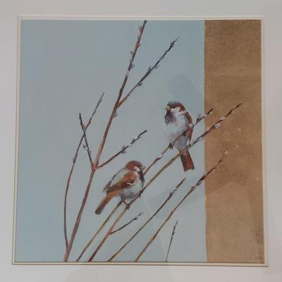 'Blue Sparrow Willow I' Framed Print and More (BR1-BBL)