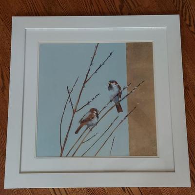 'Blue Sparrow Willow I' Framed Print and More (BR1-BBL)