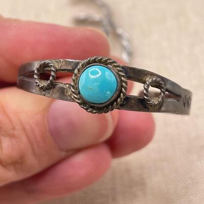 Petite Silver & Turquoise Jewelry (B2-SS)