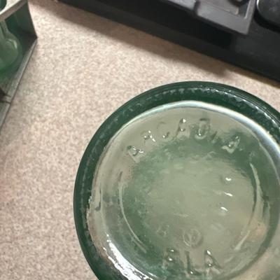 Vintage Six Pack Coca-Cola Bottles With Metal Carrier (D-KD)