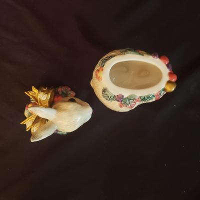 Christmas Fitz and Floyd Salt and Pepper Shakers and Jar (D-KD)