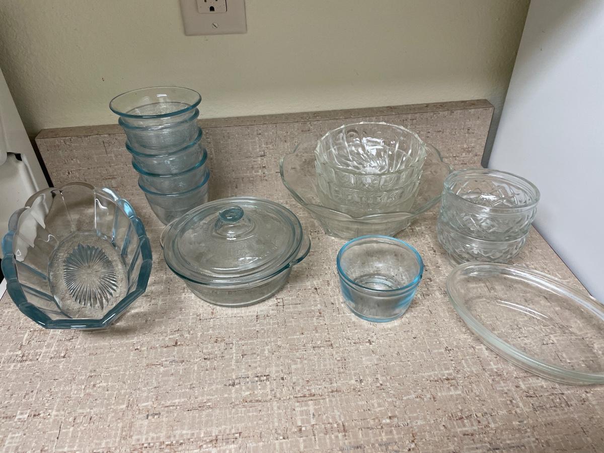 Glass kitchen items