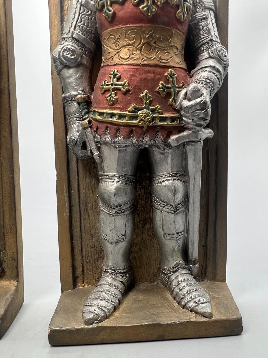 レリーフ壁掛け彫刻 MARCUS DESIGNS knight Vintage MARCUS DESIGN (UK) Knights/Horses wall plaque