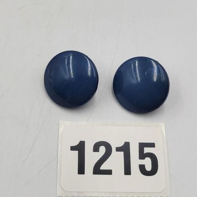 Many Blue Clip On Earrings