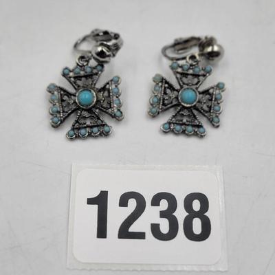 Native American Clip On Earrings