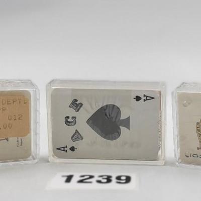 Trio of Mini Playing Cards