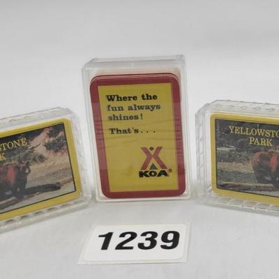 Trio of Mini Playing Cards