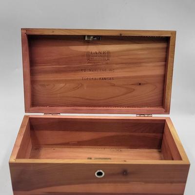 Vintage Lane Cedar Chest Style Jewelry Box