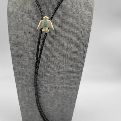 Native American Eagle Bolo Necklace
