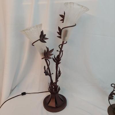 Metal & Glass Flower Lamp and more (BR1-BBL)