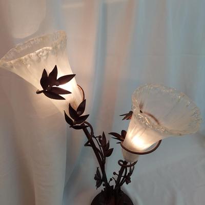 Metal & Glass Flower Lamp and more (BR1-BBL)