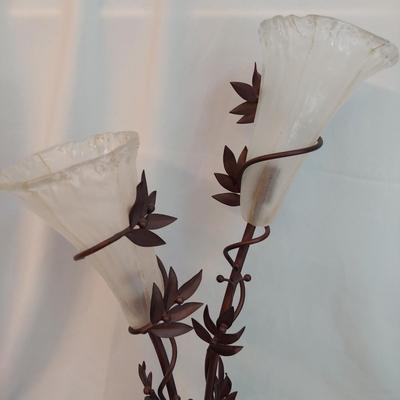 Metal & Glass Flower Lamp and more (BR1-BBL)