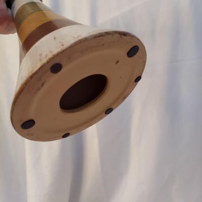 Ceramic Candle Holder, Wooden Mirror & Tray (BR1-BBL)