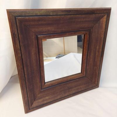 Ceramic Candle Holder, Wooden Mirror & Tray (BR1-BBL)