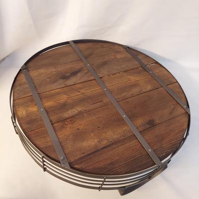 Ceramic Candle Holder, Wooden Mirror & Tray (BR1-BBL)