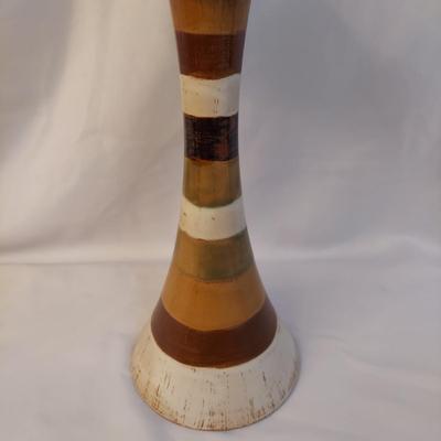 Ceramic Candle Holder, Wooden Mirror & Tray (BR1-BBL)