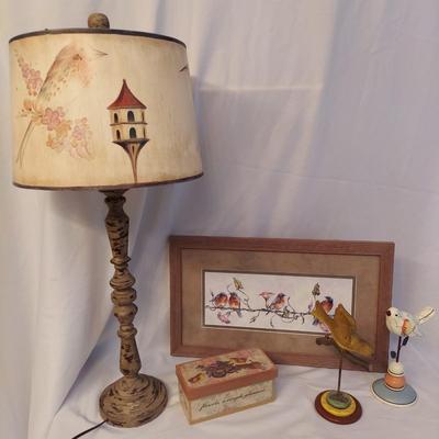 Shabby Chic Bird Lamp and more (BR1-BBL)