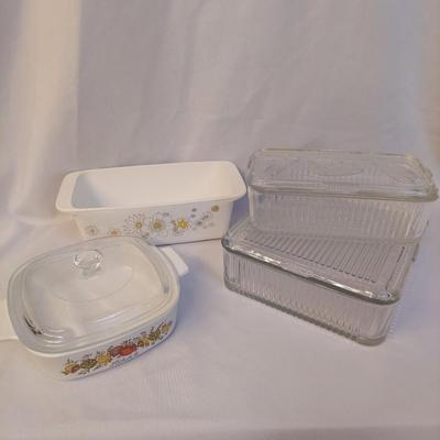 Federal Glass Fridge Dishes and Corning Ware Baking Dishes (BR1-BBL)